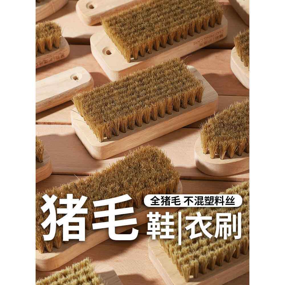 猪毛板擦洗鞋刷家用洗衣刷猪毛专用刷洗棉质衣物软毛刷不会损坏衣