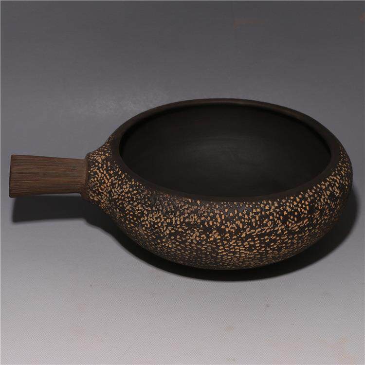龙砂陶厂家茶具配件粗陶日式水洗 茶洗花盆批量定混批