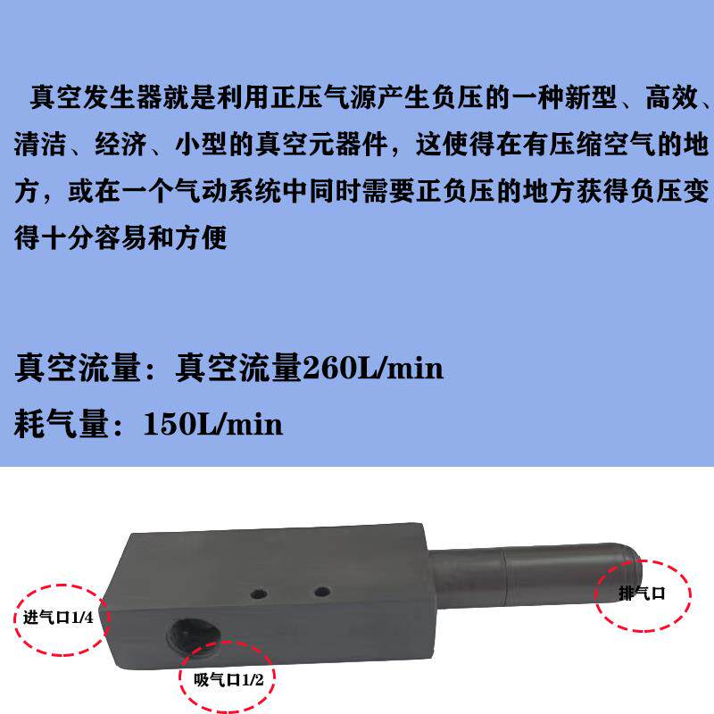 国产多级大流量真空发生器 真空度-90KPA 新款SKV90-10气动执行元
