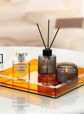 代简约221摆创装意亚克力托盘收纳件客现厅茶几餐桌家用家居饰工