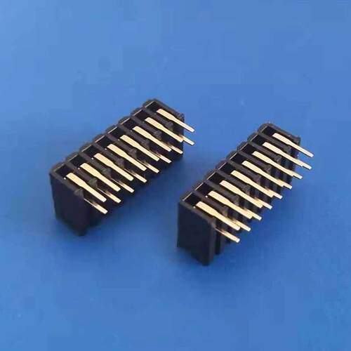 2.0间距弯排母 2.0mm双排90度侧直插母座塑7.2 28P弯脚母座