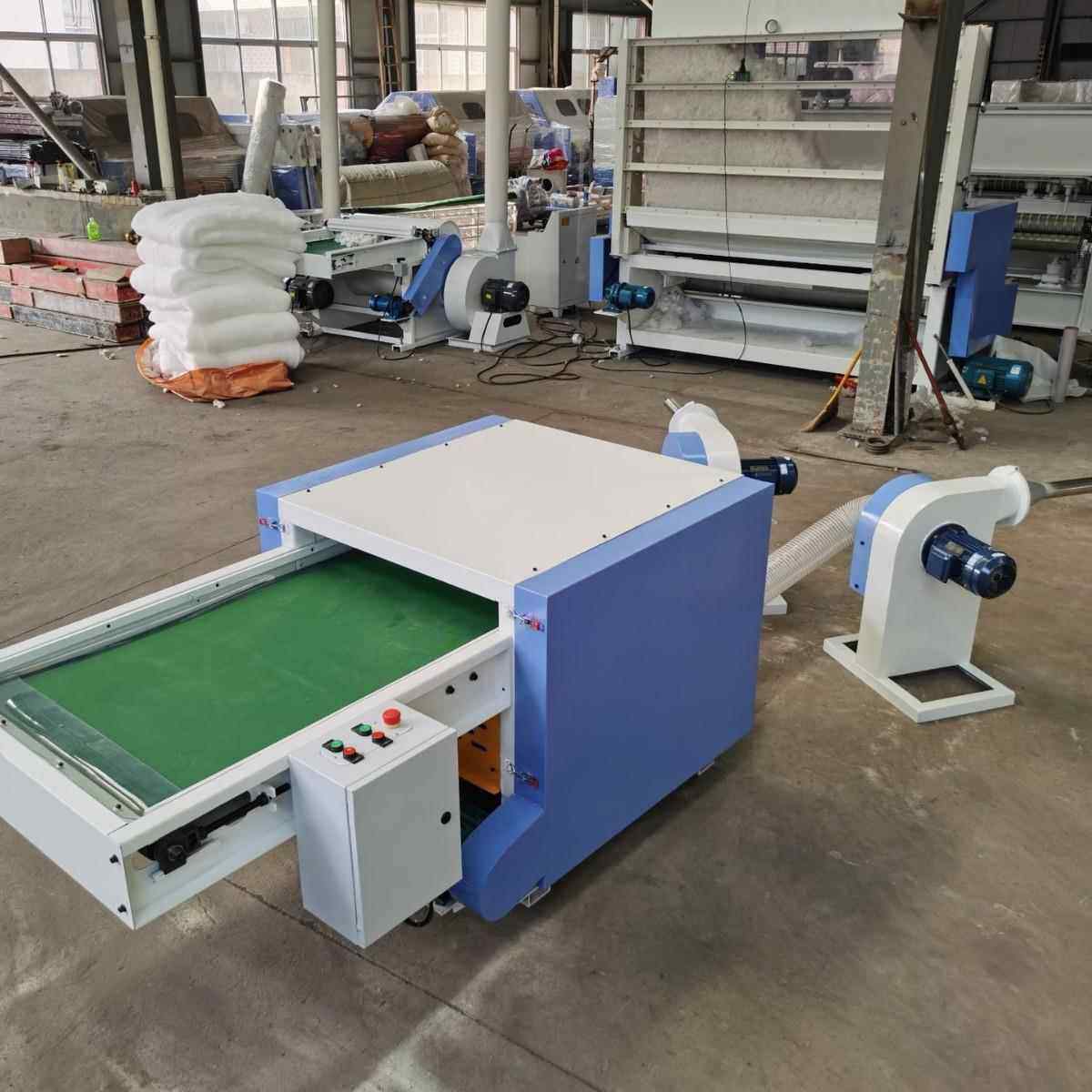 毛绒公仔开棉充棉机PP棉短纤维棉开松机双口枕芯靠枕充棉设备