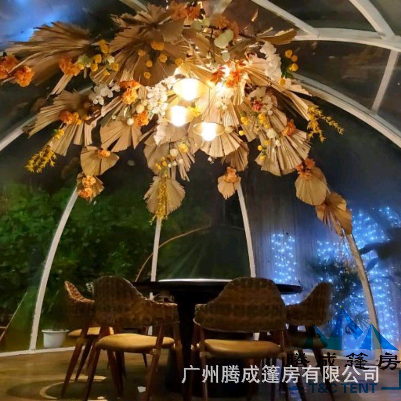新品半圆型球形透明pc星空房玻璃网红泡泡屋民宿帐篷酒店户外野营