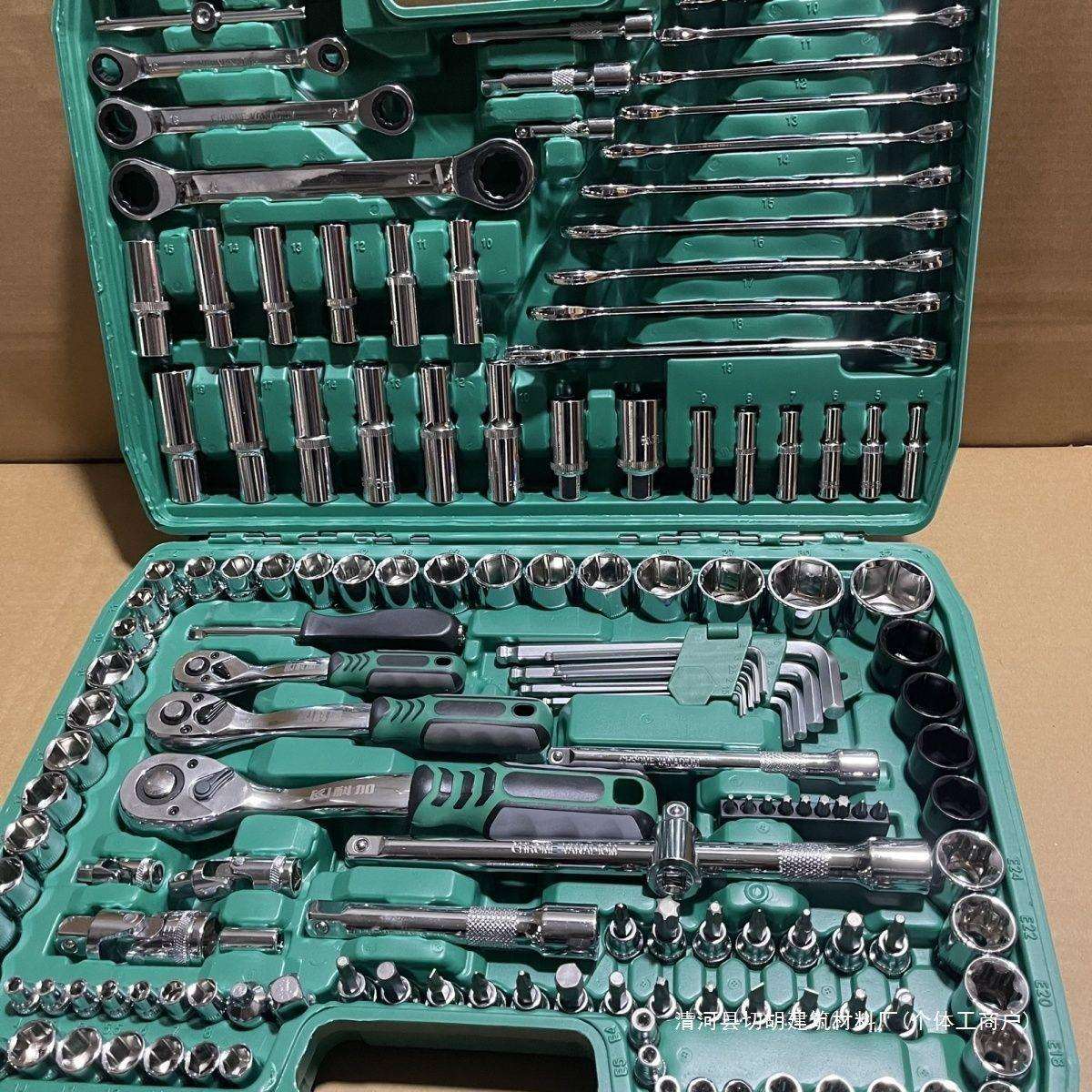 德国进口150件套汽修工具套装套筒扳手组合工具维修工具修车汽车
