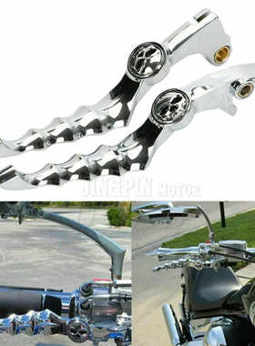 适用于本T VT400 600 750刹车离合牛角 骷髅头刹车把 1988-2016年