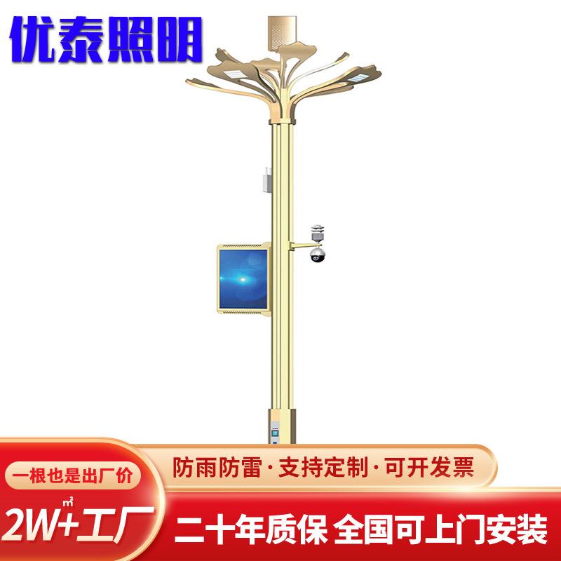 八叉九火中华灯厂家直供5-12米广场公园景观灯LED户外灯四叉五火