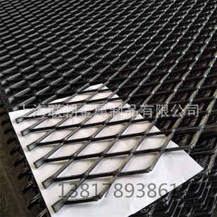 上海商场吊顶菱形铁丝网工地防护围栏网楼梯防护钢板网金属网格