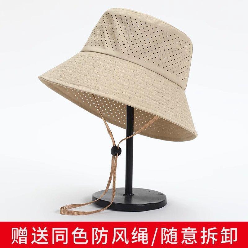 帽女渔夫帽夏季大头款防晒薄款网眼透气子男薄遮阳网厂家直销
