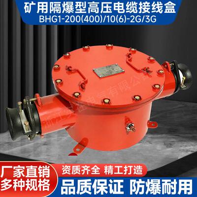 矿用高压防爆接线盒BHG1-400/10-2G高压电缆接线盒矿用防爆接线盒