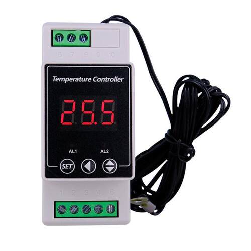 YB103TM 导轨式温控仪温控器数显可调温度控制器冷暖两用加热制冷