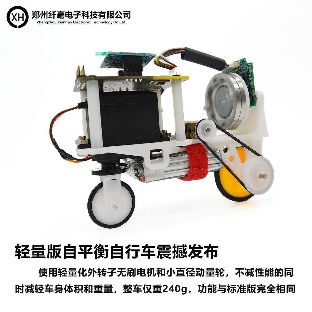 自平衡单车惯量轮搭配PID平衡控制蓝牙遥控 电子DIY智能车套件 ST