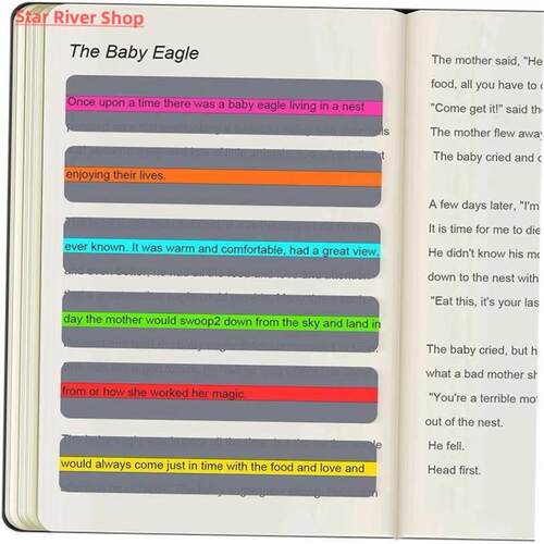 For Dyslexia People Paper Reading Guide Strip Reading Highli