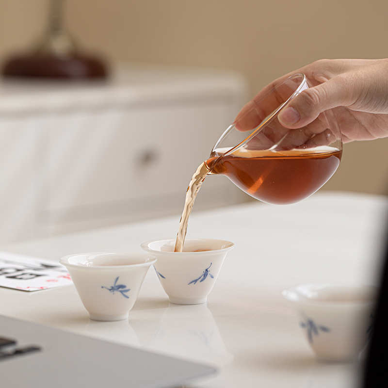 羊脂玉陶瓷户外旅行茶具套装一壶两杯快客杯露营便捷式泡茶壶