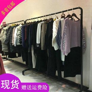 挂衣架落地衣架服装 店侧挂陈列架 店展示架加粗晾衣架女装