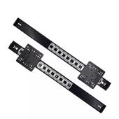 隐藏口袋门轨道回旋门导轨静音侧装 上翻门衣橱柜滑轨五金配件 式