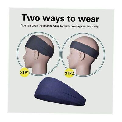 Moisture Wicking Workout Headband Sweatband for Running Yoga