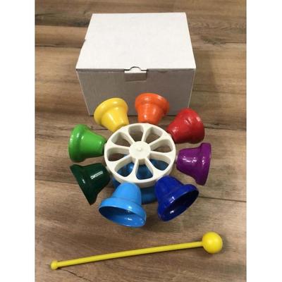 高档奥尔夫儿童打碰击乐器八音课铃钟八旋音律钟音八碰钟按钟八音