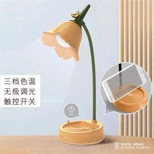 正品浪漫朵欧式古园创意复台灯卧室ins公主花少女心女孩温馨田床