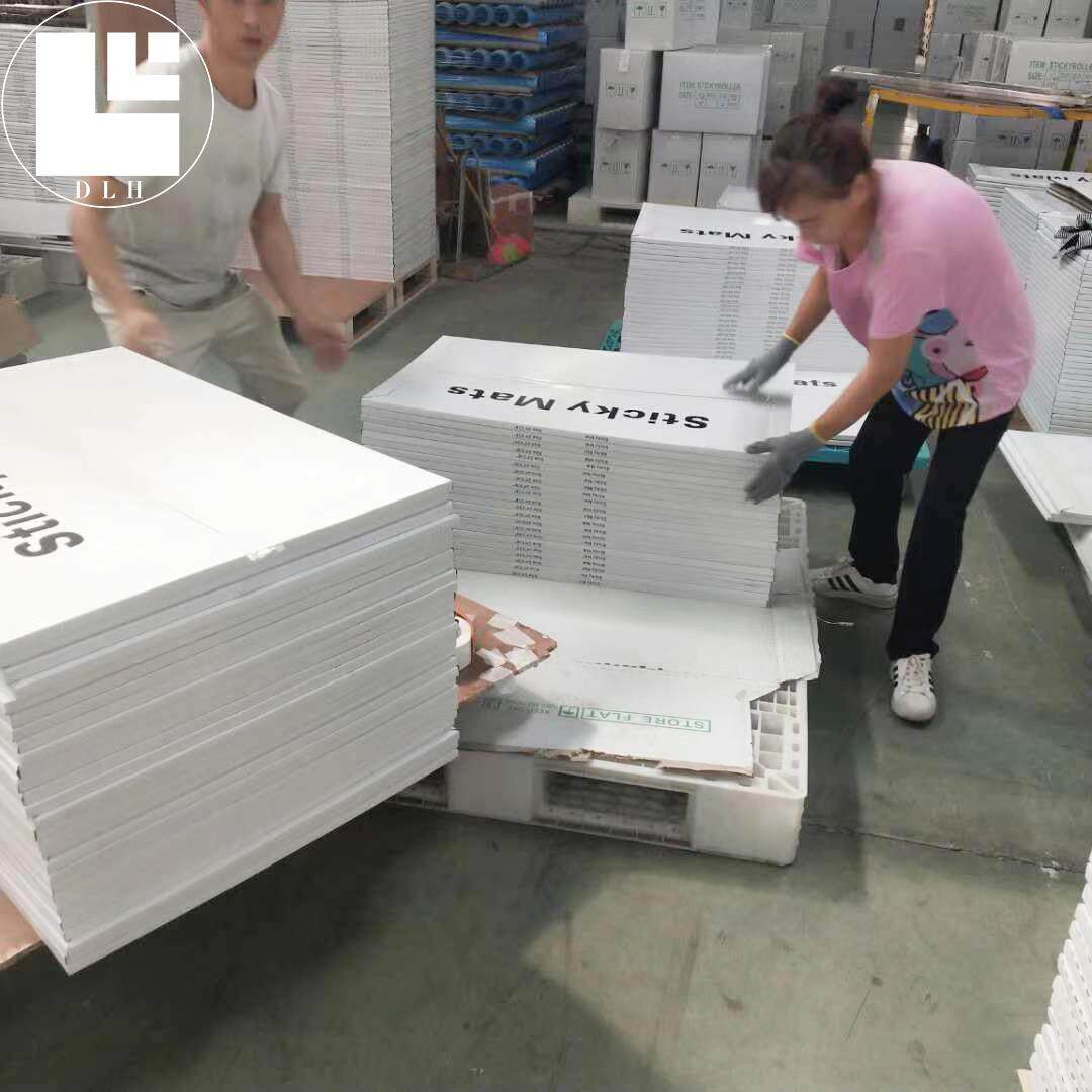 粘尘垫蓝色可撕式防静电无尘车间实验室家用门口鞋底脚踏除尘垫