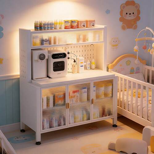 婴幼儿喂养台收纳柜家用卧室客厅母婴用品置物架大容量储物柜