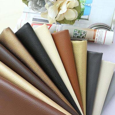 Leather fabric soft cover sofa cLoth Lychee grain artificia