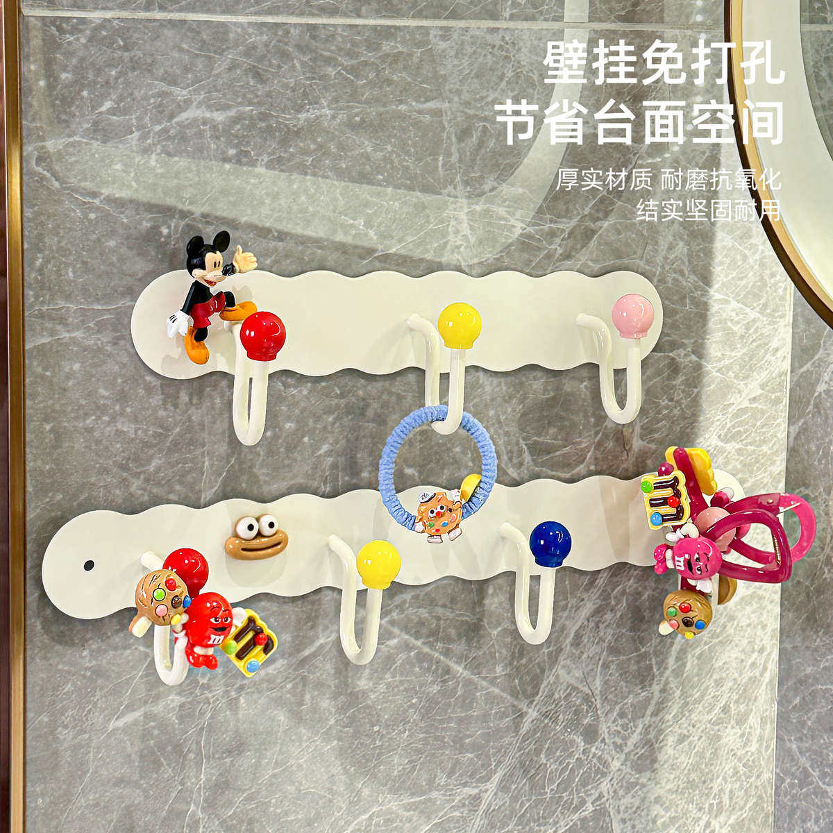 多巴胺S挂钩创意免打孔卫生间浴室壁挂强力承重挂钩墙壁挂衣钩U型