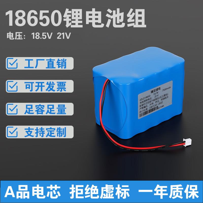 18650锂电池组18.5v大容量电动工具扫地机21v医疗器械5串可充电池