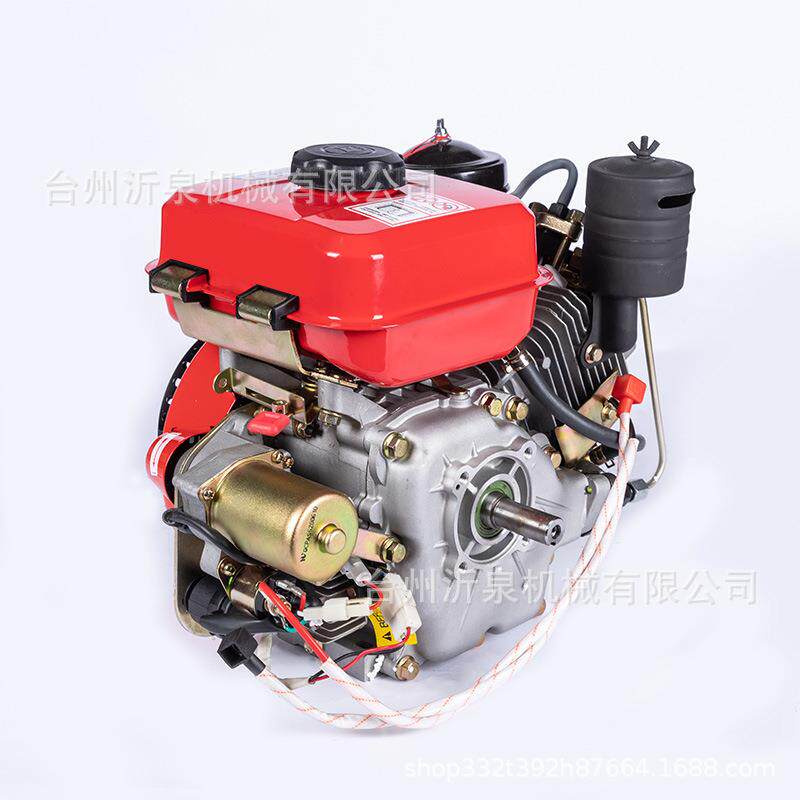 汽油柴油机170F190F发动机单缸四冲程风冷小型微耕机膨化机发动机