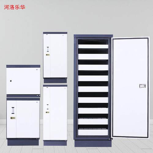 河洛乐华防磁柜门钢制加厚信息安全柜档案文件柜带锁现简约