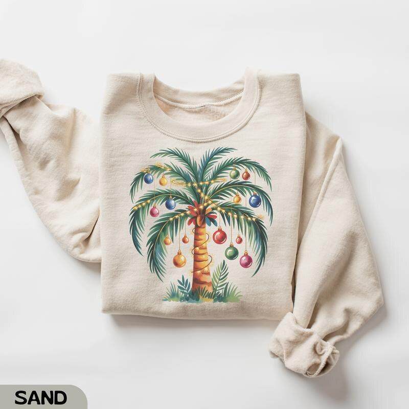F 90592 Christmas Flamingo Sweatshirt 圣诞火烈鸟卫衣