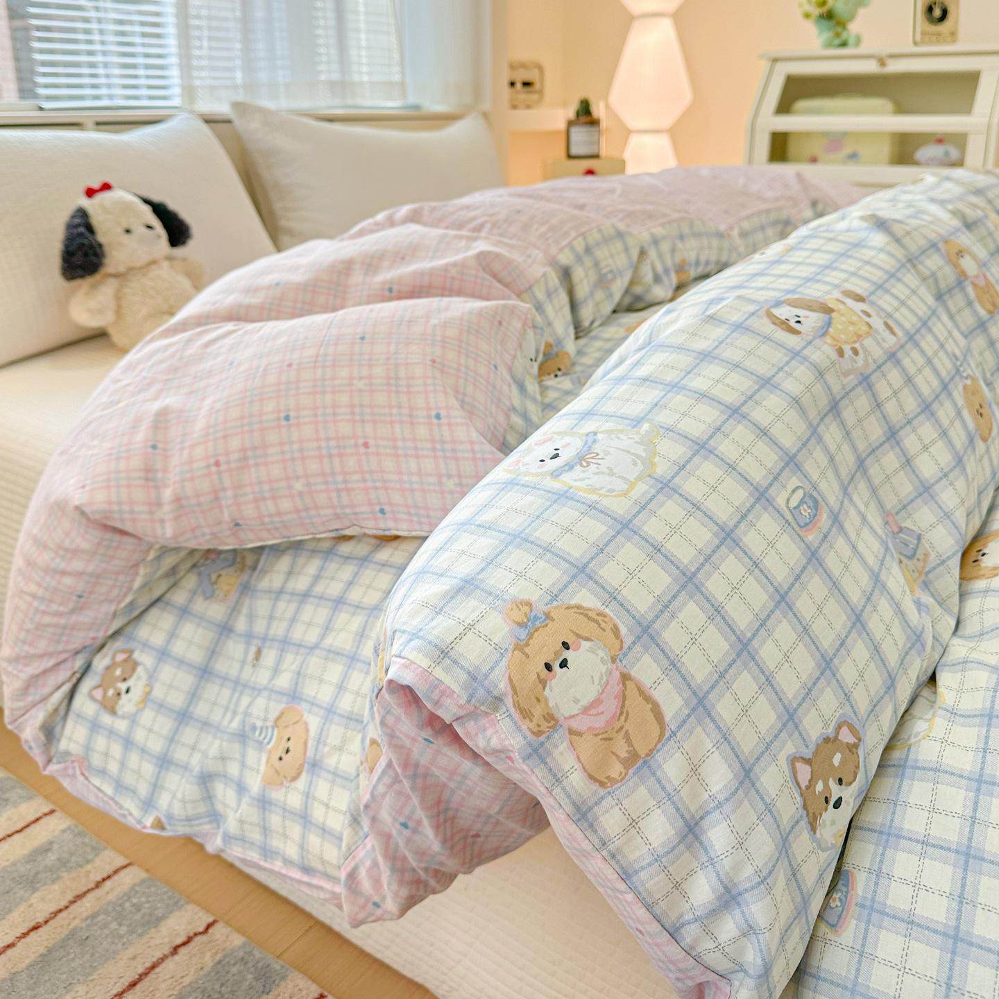 韩系清新四季通用学生舒适亲肤实用被套全棉单品被套单用被套,床上用品,学生床品套件,淘宝优惠券,粉丝福利购,淘宝优惠卷