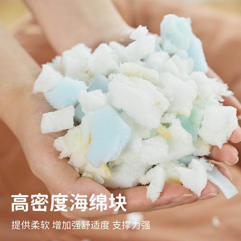 碎海绵奶油双人懒人沙发豆袋可睡可躺拆洗卧室阳台榻榻米布艺客厅