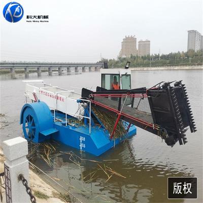 湖北江苏小叶浮萍KD-1200打捞船湖面水藻保洁下船水水藻水花生水