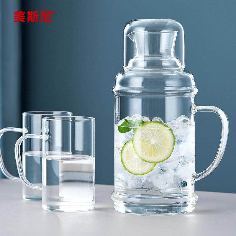 玻璃冷水壶耐高温凉白开水杯套装大容量水瓶泡茶壶冷水壶复古老式
