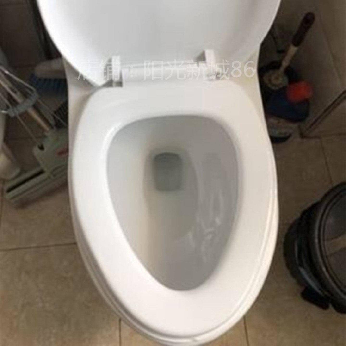 马桶盖通用座便盖板加厚老式坐便器v型u型方形缓冲马桶圈配件盖子