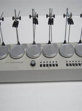厂家供应HJ-6HJ-6B数显恒温磁力搅拌器多头磁力搅拌器