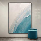 纯手绘油画抽象砂岩肌理画立体装 饰画餐厅客厅玄关办公室酒店挂画