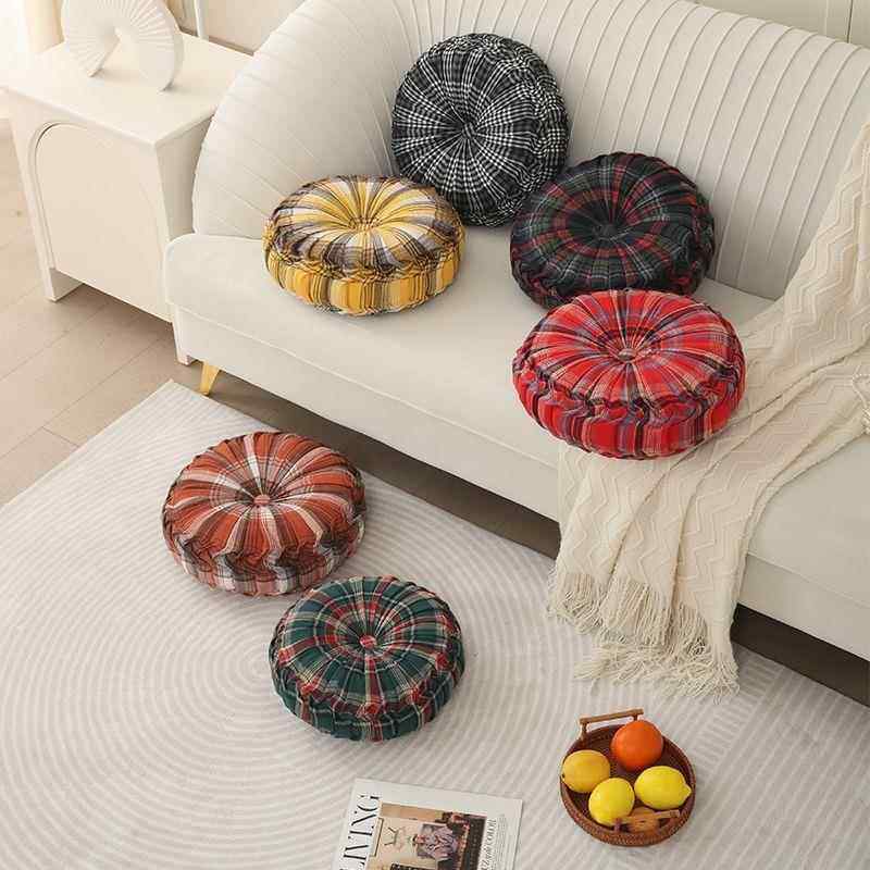 加厚可爱南瓜垫时尚褶皱蒲团飘窗榻榻米懒人可抱可垫装饰车轮靠垫