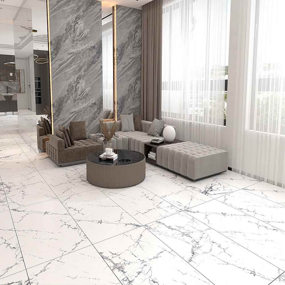鱼肚白柔鱼肚白瓷砖600厨x1墅200别客厅大理石地砖浴光室房爵士白