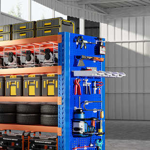 货架方孔洞洞板多功能五金工具零件挂板架汽修厂车间工具收纳配件