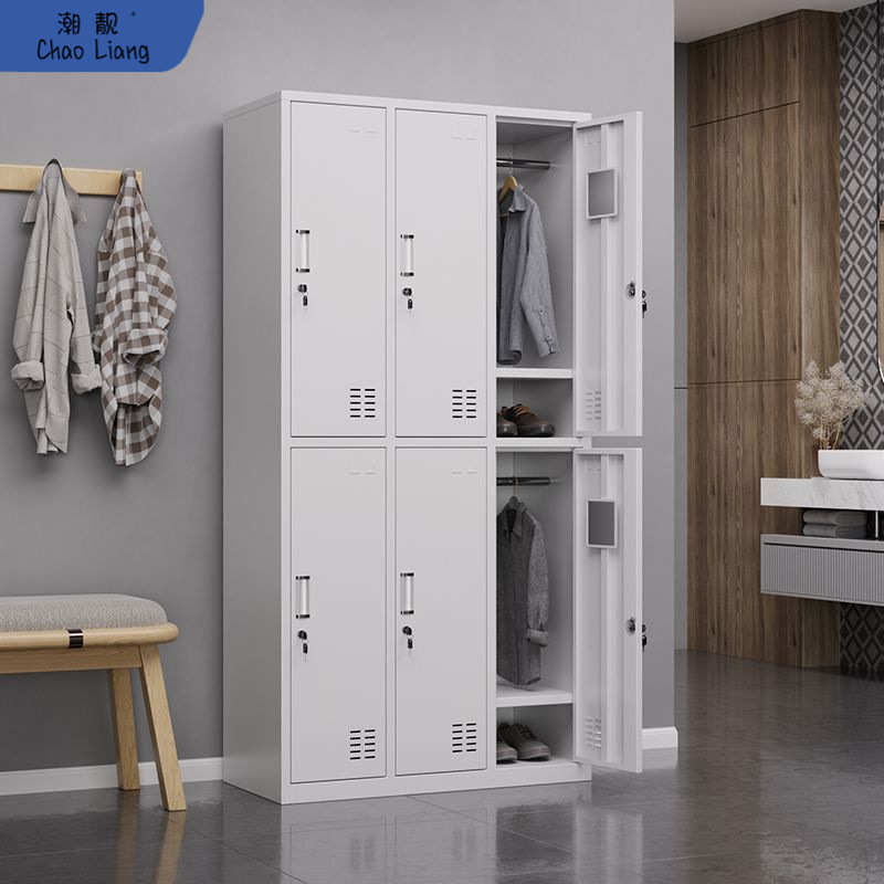 工厂员工更衣柜加厚宿舍储物柜多门浴室换衣柜带锁文件柜铁皮包邮