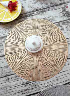 Round Coaster Insulation Table Mats Pads Plastic Table Place