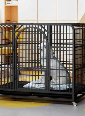 拉布拉多犬笼中宠物狗狗加粗型室内中型笼子金毛大型犬笼狗笼子