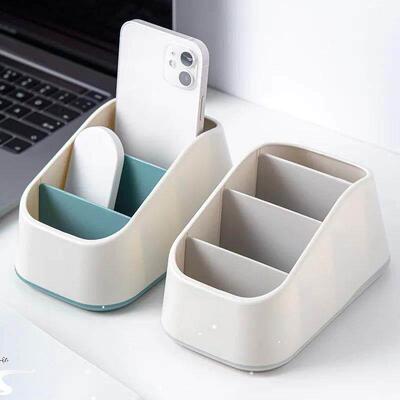 Remote Control Holder 4 Slot Desktop Storage Box Tv Remote C