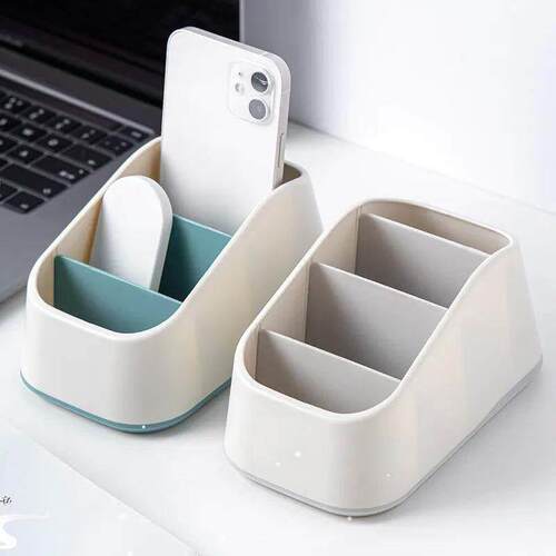 Remote Control Holder 4 Slot Desktop Storage Box Tv Remote C