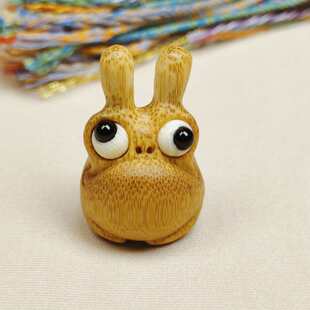 批发文玩竹玉竹竹雕坠吊挂件雕刻蟾金立体老高密度玉竹实心手把件