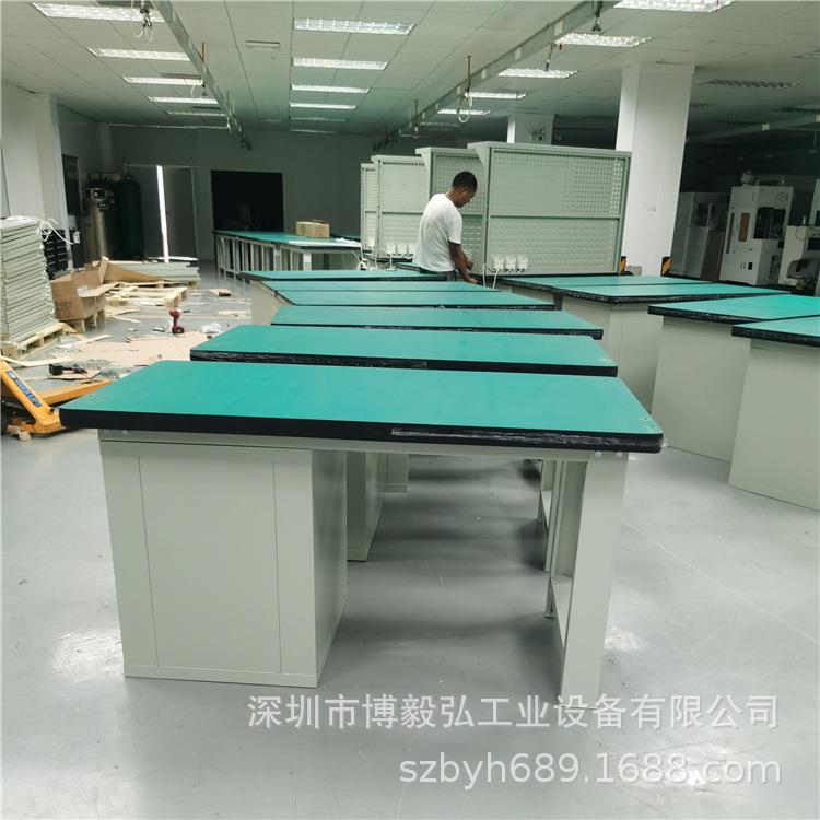 博毅弘防静电工作台 四抽单边柜深圳检测操作台 重型车间操作桌厂