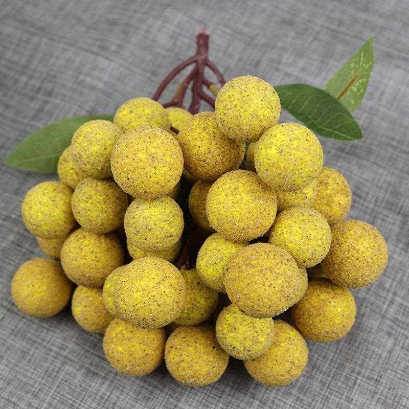 仿真龙眼水果蔬菜道具塑料假水果荔枝模型橱柜仿真龙眼桂圆水果窜