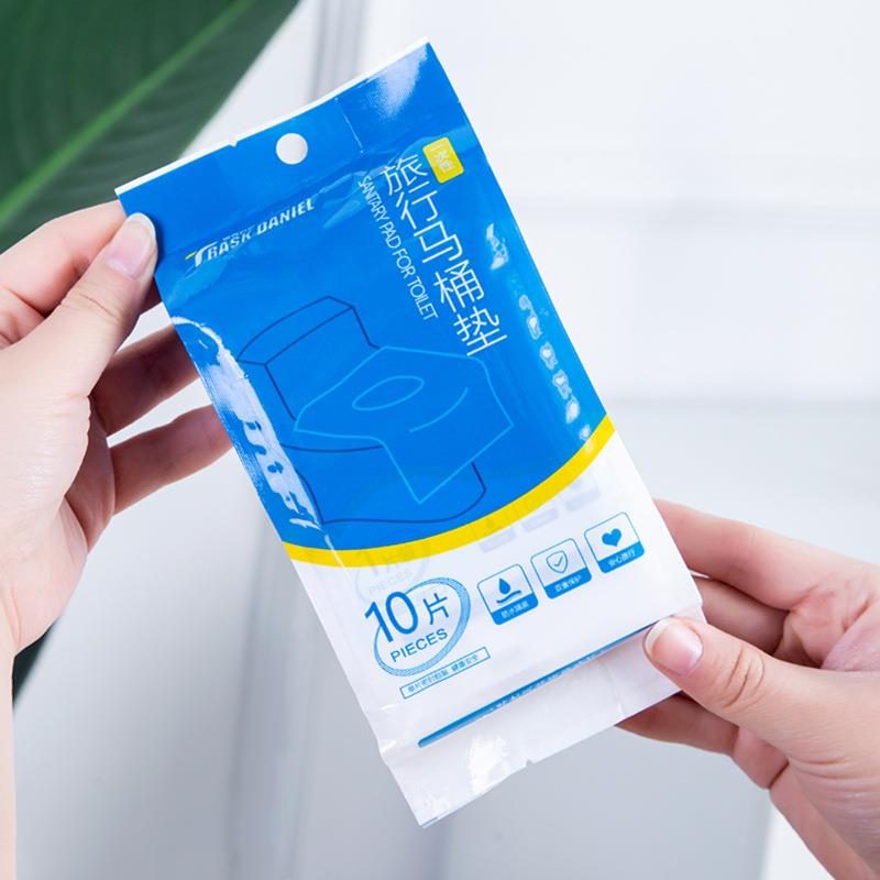 一次性马桶垫厂家 防水家用加厚马桶垫贴 方形粘贴式马桶垫套