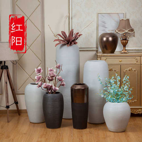 景德镇陶瓷工艺品 厂家直供 落地大花瓶 手工陶瓷摆件
